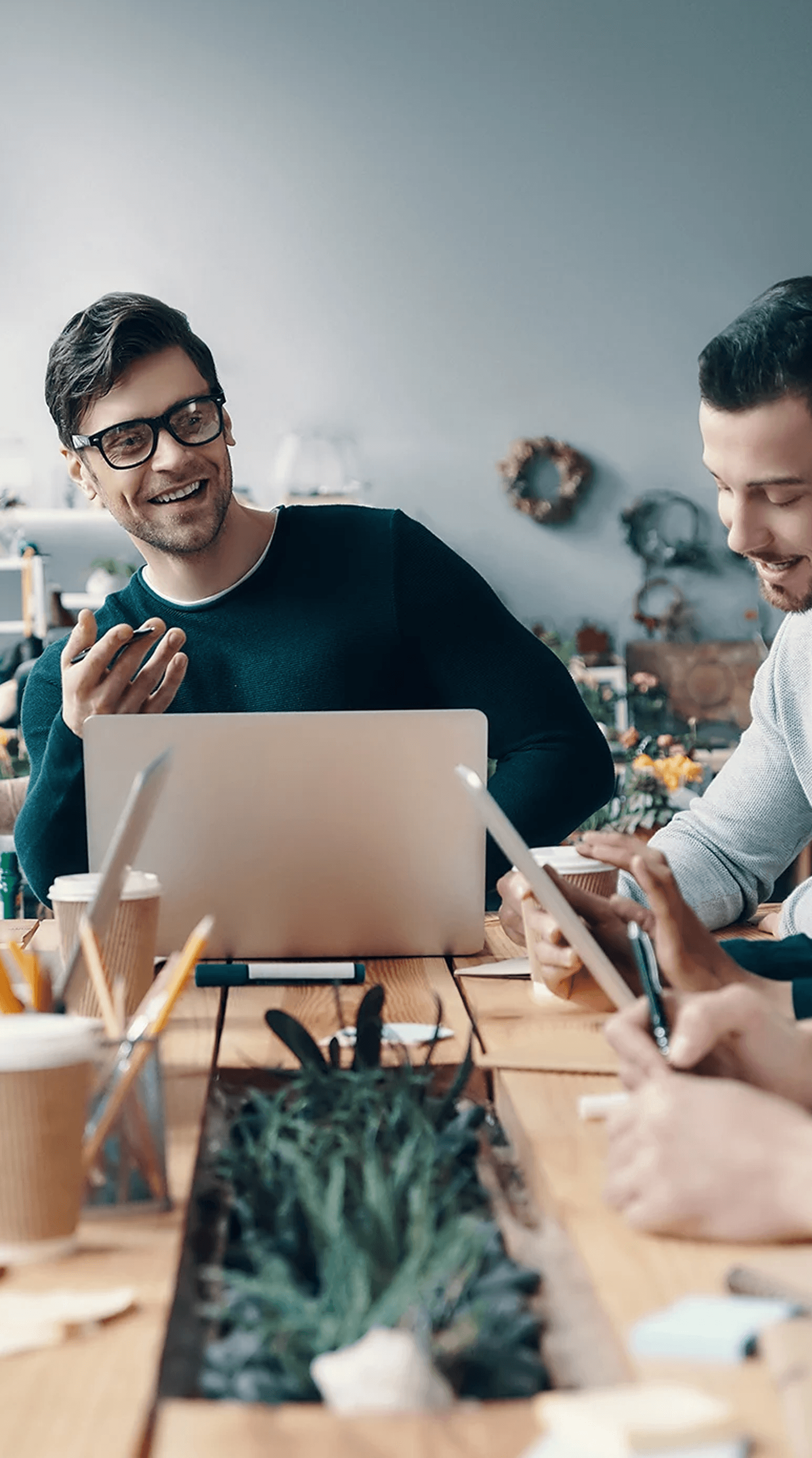 Open office collaborative space